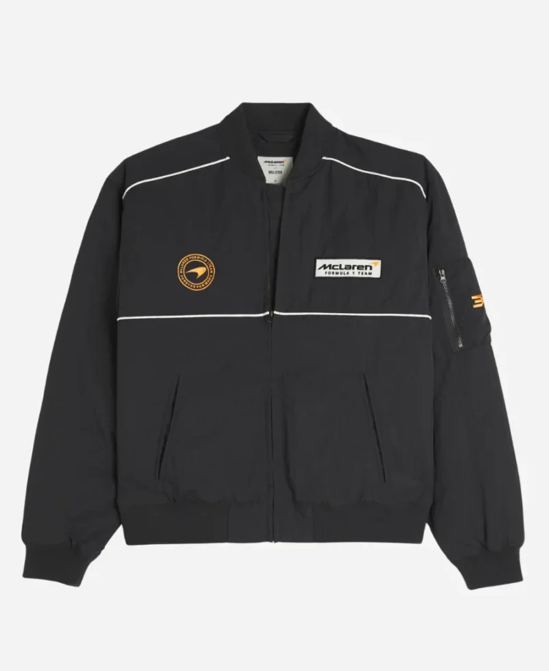 Hollister McLaren Black Jacket  Sleek & Sporty Look